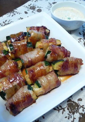 ✿ズッキーニの豚肉巻き照り焼き✿-レシピのメイン写真
