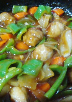 安い豚肉とあり合わせ野菜でゴージャス酢豚-レシピのメイン写真