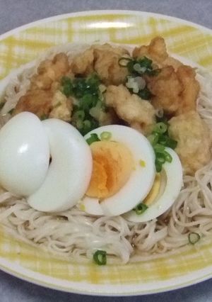 簡単！サッパリ親子ぶっかけそうめん-レシピのメイン写真