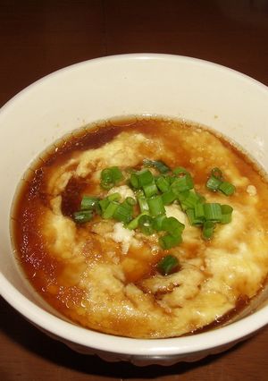 レンジで簡単・豆腐とホタテ缶の茶碗蒸し-レシピのメイン写真