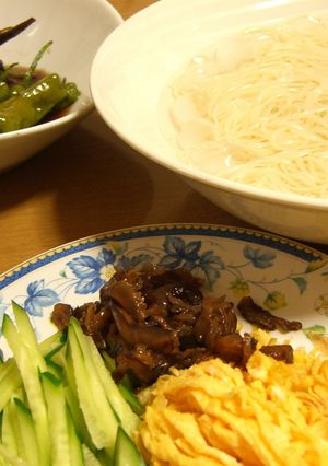 夏☆七夕の少し豪華な冷やしそうめん-レシピのメイン写真