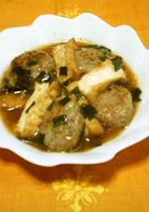 ★ 肉団子と厚揚げのニラ甘酢あんかけ ★-レシピのメイン写真