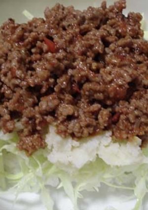 ひき肉・キャベツ・ポテトでヘルシー丼-レシピのメイン写真