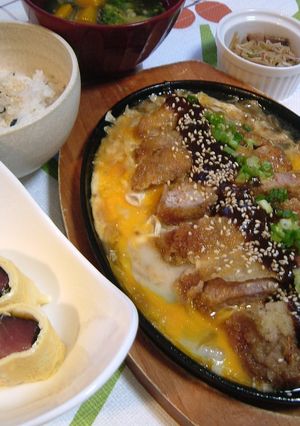 どえりゃ～美味い♬ 名古屋味噌カツとじ♬-レシピのメイン写真