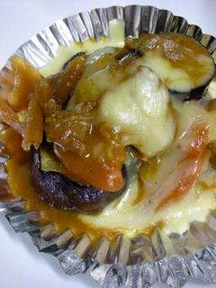 残ったカレーで茄子のカレーチーズ焼き-レシピのメイン写真
