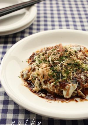 一口でとろけるお好み焼き⋆-レシピのメイン写真