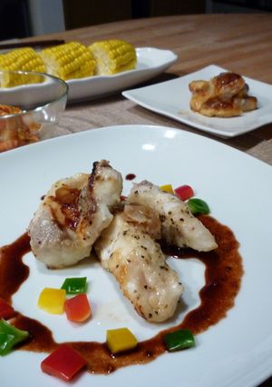 簡単☆白身魚バルサミコ酢ベースのソース-レシピのメイン写真