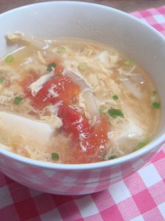トマトと卵の中華スープ-レシピのメイン写真