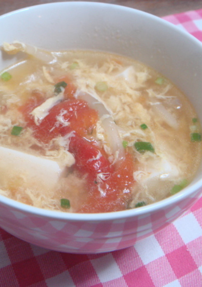 トマトと卵の中華スープ-レシピのメイン写真