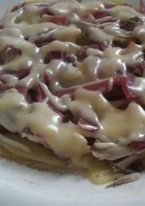 レンジで簡単ベーコンとポテトのチーズ焼き-レシピのメイン写真