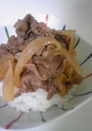 簡単！つゆだく牛丼-レシピのメイン写真