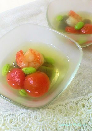 夏野菜のゼリー寄せ☆-レシピのメイン写真