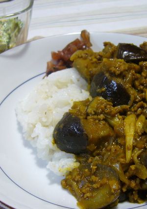 なすとひき肉のカレー-レシピのメイン写真