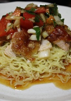 油淋鶏（ユーリンチ）冷やし中華-レシピのメイン写真
