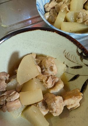 簡単★昼食!「とり肉と大根の炊いたん」-レシピのメイン写真
