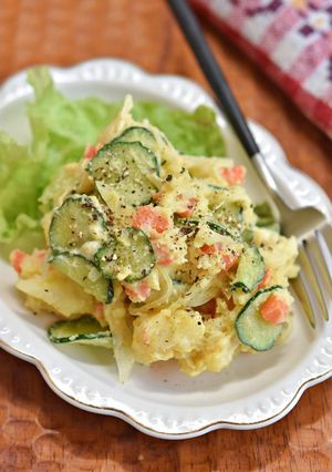 カレー風味のおいしいポテトサラダ-レシピのメイン写真