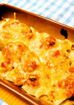 居酒屋風♪明太ポテトチーズ焼き♡-レシピのメイン写真