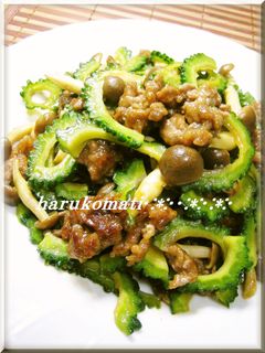 ゴーヤ♡牛肉のオイスターソース炒め-レシピのメイン写真