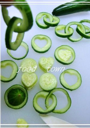 きゅうりの飾り♡...✿素麺やサラダに♪ 輪◎＋輪◎-レシピのメイン写真