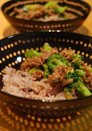 ブロッコリーと牛肉のあんかけご飯。-レシピのメイン写真