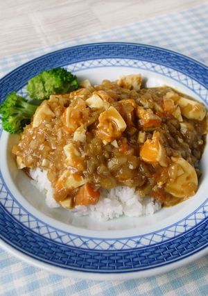 レンジで簡単！ごろごろ卵カレー-レシピのメイン写真