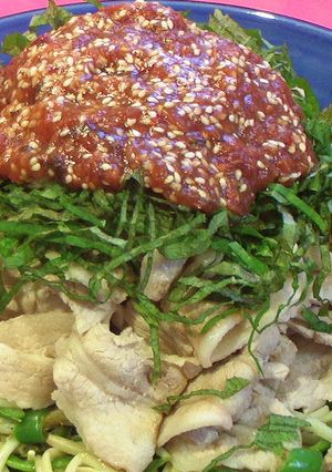 豚肉の梅ソースでシャキッとサッパリあえ-レシピのメイン写真