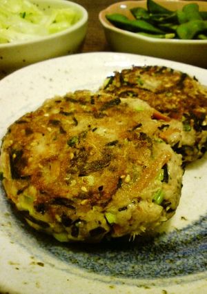 鯖とひじきのハンバーグ-レシピのメイン写真