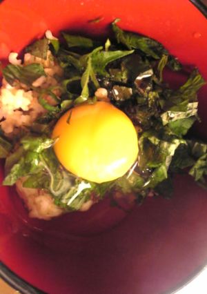 大葉入り卵ご飯-レシピのメイン写真