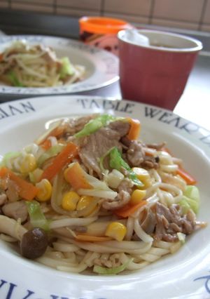☆簡単！でもハマル焼きうどん☆-レシピのメイン写真