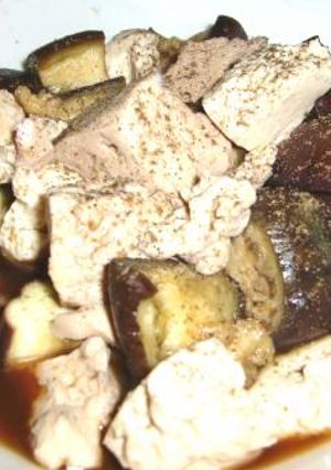 豆腐となすびの煮物　花椒風味-レシピのメイン写真