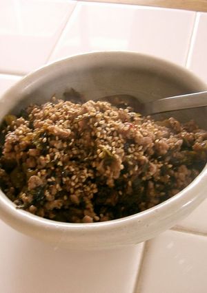 たった５分で★高菜とひき肉の常備采-レシピのメイン写真