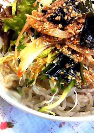 野菜もりもり糸こん冷やし中華-レシピのメイン写真