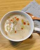 豚肉の茹で汁再利用！とんこつ風スープ