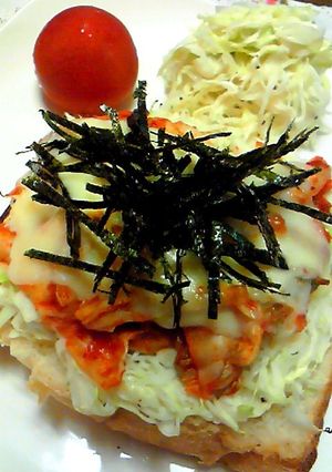 キャベツキムチチーズトースト-レシピのメイン写真