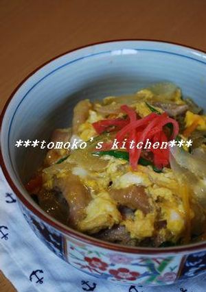 フライパンで簡単！我が家のふわとろ親子丼-レシピのメイン写真