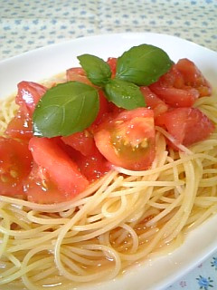 さっぱりと冷製トマトパスタ-レシピのメイン写真