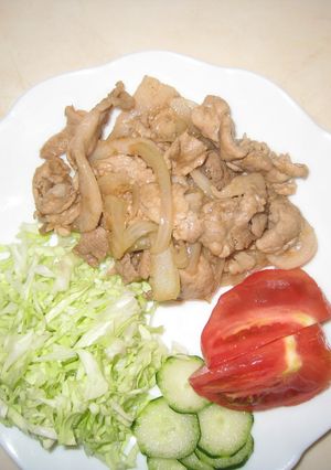 紹興酒で簡単生姜焼き-レシピのメイン写真