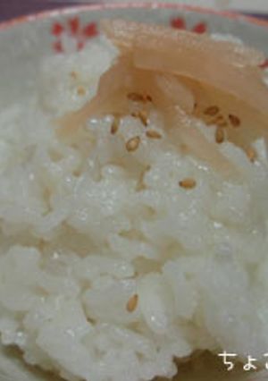 新しょうがの甘酢漬けご飯-レシピのメイン写真