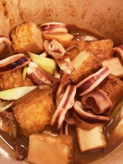 簡単☆イカと厚揚げの炒め煮♪母の味。-レシピのメイン写真