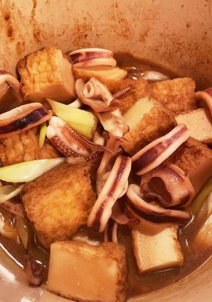簡単☆イカと厚揚げの炒め煮♪母の味。-レシピのメイン写真