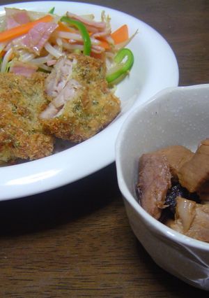 安くて美味♪まぐろのあらの甘辛煮&フライ-レシピのメイン写真