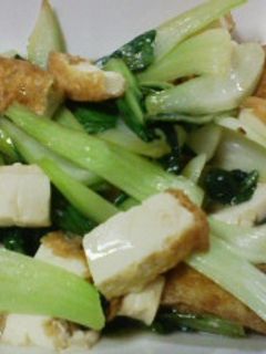チンゲン菜と厚揚げの煮物-レシピのメイン写真