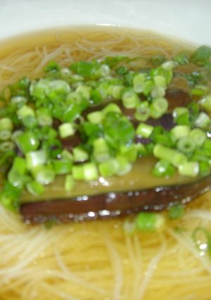 暑い日に！なすのせそうめん-レシピのメイン写真