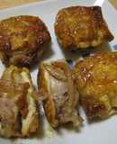 カリッ！豚こまと玉ねぎの餅きつね照り焼き