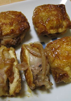 カリッ！豚こまと玉ねぎの餅きつね照り焼き-レシピのメイン写真