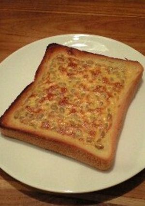 朝食に♡納豆トースト-レシピのメイン写真