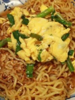 ニラたまのっけ♡あんかけカタ焼きそば♡-レシピのメイン写真