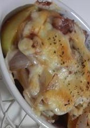 ミートソースのポテトグラタン-レシピのメイン写真