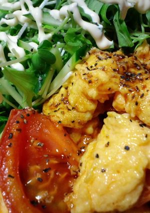 ジンたれのトマ玉炒め-レシピのメイン写真