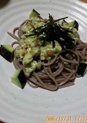 ｱﾎﾞｶﾄﾞ納豆そば-レシピのメイン写真